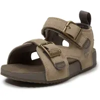 Timberland Castle Island Backstrap Sandal Light Beige Suede - Beige - 35