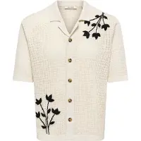 Only & Sons Onstegan Life Rlx Ss Shirt Knit - Black - L