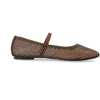 Bianco Bialilja Mesh Ballerina - Brown - 40