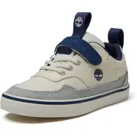 Timberland Stone Jump Low Hook & Loop Sneaker Natural Canvas - Cream - 25