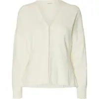 Selected Slfanemone Ls Knit Waisted Cardigan - Cream - S