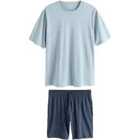 Next Lyhyt pyjama vaaleansininen / tummansininen