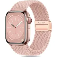 Tech-Protect Nylonmag Strap for Apple Watch 4 / 5 / 6 / 7 / 8 / 9 / SE / Ultra 1 / 2 (42 / 44 / 45 / 49 mm) - Pink