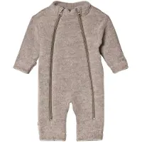Joha Onesie Haalari Toscana Melange Sesame Melange-80 cm Wool Beige 80 cm Pojat, Tytöt