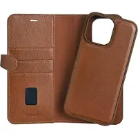 Gear BUFFALO Buffalo 2in1 MagSeries 3 kortin iPhone 16 Pro Max Brown nahka suojakotelo