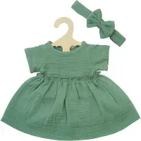 Heless Doll dress Green with Ruffles 28-35 cm