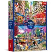 Trefl Palapelisetti Euroopan pääkaupungit, 2 x 500 palaa