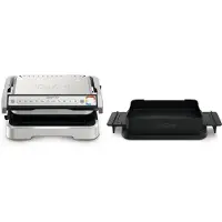 Tefal OptiGrill 4in1 GC774D, Ruostumaton teräs, Metalli, Suorakulmainen, Painikkeet, 600 cm², 30 x 20 mm (GC774D10)