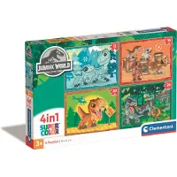 Clementoni 4 in 1 Jurassic World 2023 Palapeli