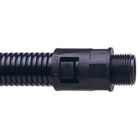 ABB Straight fitting 28 sl m25 Musta al28/m25/a/bl