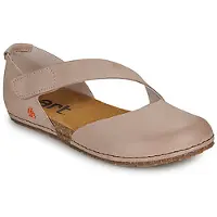 Art for woman. 103843ZZ0003_020 Leather Sandals 0384 beige Crete (36), Flat, Velcro, Casual