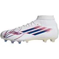 Adidas F50 Sparkfusion League Mid Cut Fg/ag Icon Takeover - Valkoinen/sininen/lucid Red Nainen, koko 35½