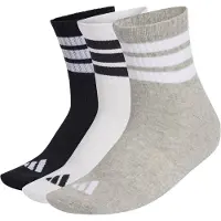 Adidas Urheilusukat 'Ess' meleerattu harmaa / musta / valkoinen