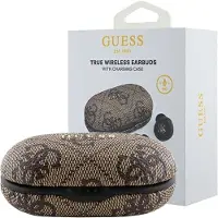GUESS GUTWSP4EGW 4G Metal Logo TWS -kuulokkeet - Ruskea