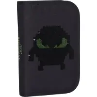 Beckmann Norway Single Section Pencil Case With Content, Pixel - Black - ONE SIZE