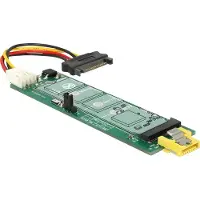 DeLOCK – Converter SATA pin 8 power receptacle > M.2 Key B slot (63917)