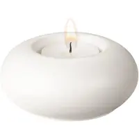 Scandi Living Stone lyhty Ø9 cm Valkoinen