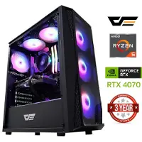 Mdata Gaming Tietokone Ryzen 5 5600X 32GB 4TB SSD 1TB HDD RTX 4070 12GB Windows 11 Pro