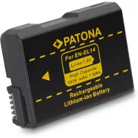 PATONA Nikon EN-EL14 Akku: CoolPix P7000-P7800 D5100-D5600 D3100-D3500