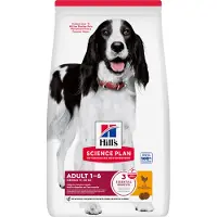 Hill's Pet Nutrition 2,5kg Adult 1–6 Medium kana koiran kuivaruoka