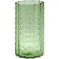 Serax Waves 01 maljakko 21 cm Green-clear