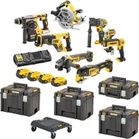 DeWalt Akkukonesarja DCK853P4T-QW; 18 V; 4x5,0 Ah akku