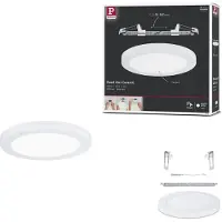 Paulmann Cover it -LED-paneeli anturilla, 22,5 cm, Valkoinen/opaali, Olohuone/ruokailutila, Synteettinen materiaali,
