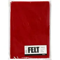 Creativ Company Craft felt Antique Punainen A4 10 sheets