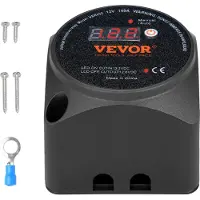 Vevor kaksoisakkueristinsarja, 12 V 140 ampeeria, manuaali- ja automaattitilat VSR-jänniteherkkä rele LCD-näytöllä, älykäs akkueristin mönkijälle, UTV:lle, matkailuautolle, asuntovaunulle, maastoajone