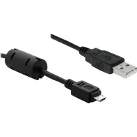 DeLOCK Cable USB 2.0 A to USB-micro B - 3m, 3 m, USB A, Micro-USB B, Musta (82336)