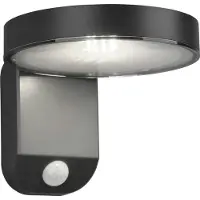 TRIO Posadas LED aurinkokennoseinävalaisin 4,5W 12cm antrasiitti liiketunnistimella
