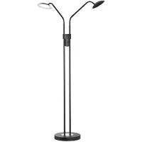 FISCHER&HONSEL GMBH Lattiavalaisin Tallri, himmennettävä, Musta, Olohuone/ruokailutila, Metalli, Moderni