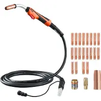Vevor 250 A MIG-hitsauspistooli 15 jalan kaapelilla, yhteensopiva Millermatic 200, 210, 212, 250, 250X, 251, 252 -hitsauslaitteiden kanssa, sopii 0,030", 0,035" ja 0,045" hitsauslangoille