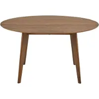 Ebuy24 Roxby pyöreä ruokapöytä pähkinäpuusta, 140 cm