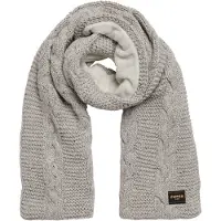 Superdry for woman. W9310068A Grey knitted eights scarf (OSFA), Casual