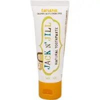 Jack NJill Jack n' Jill, Luonnollinen hammasharja, 6 kuukautta +, Banan, Kala, 1.76 oz (50 g)