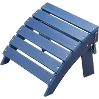Vevor Adirondack -ottomaani, 15,7 P x 18,9 L x 13 K tuumaa HDPE-muovista valmistettu kokoontaitettava Adirondack-ottomaani, säänkestävä jalkatuki Adirondack-tuolille, laajalti käytetty ulkokuistilla,