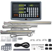 Vevor Digital Readout 16" &amp; 18" &amp; 38" Lineaarinen mittakaava, 3-akselinen DRO-näyttösarja