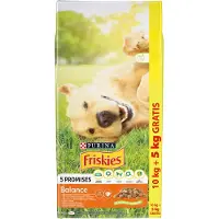 Purina Friskies Balance Chicken with Vegetables, Koiran kuivaruoka, Adult, 15 kg