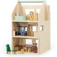 Trixie Wooden Dollhouse with Accessories