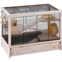 Ferplast Hamsterbur - - HAMSTERVILLE - Trä