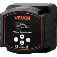 Vevor kaksoisakkueristin, 12 V 300 ampeeria, manuaalinen ja automaattinen VSR-jänniteherkkä rele LCD-näytöllä, älykäs akkueristin litium- ja lyijyakuille, autoille, kuorma-autoille, matkailuautoille,