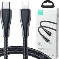 JOYROOM Ylittää Usb-c:n Ja Lightningin 20 W:n Kaapelin 1,2 M - Musta