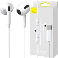 Baseus Encok C17 kuulokkeet USB-C - valkoinen