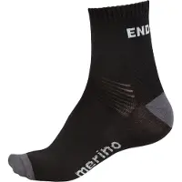 Endura BaaBaa Merino talvisukat 2 pakkaus musta