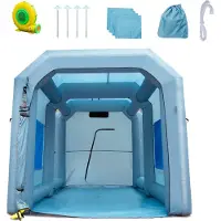 Vevor puhallettava ruiskutuskaappi auton maaliteltta 13x10x9ft suodatinjärjestelmän puhallin 950W