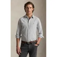 Ralph Lauren Slim Fit Striped Oxford Shirt - Grey - XS