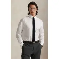 Ralph Lauren for man. 712969015003 Custom Fit Textured Shirt white (38), Casual, Cotton, Classic, Long sleeve