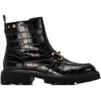Carmela for woman. 16254801-NEGRO Ankle boots 162548 black (39), Flat, 1 to 3 cm, Zip, Casual