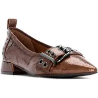 Carmela for woman. 16270902-TAUPE Leather shoes 162709 brown (39), Flat, None, Casual